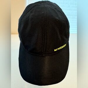 Mission Cooling Performance Hat Black Adjustable Unisex